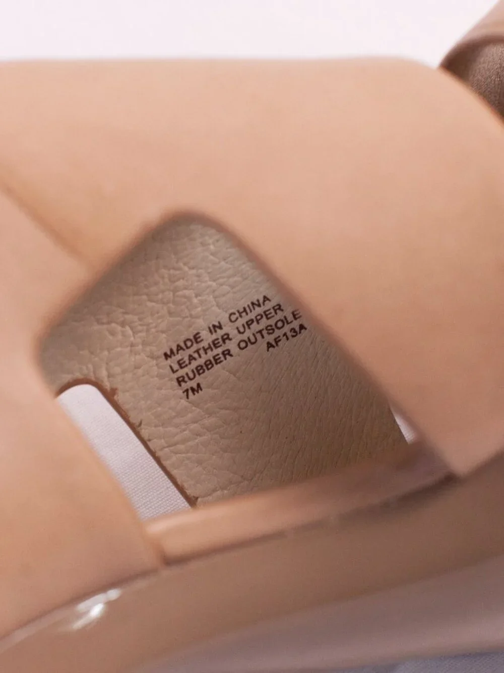 Michael Kors Tan Leather Platform Peep Toe Ankle Strap Heels Size 7 Nude Beige